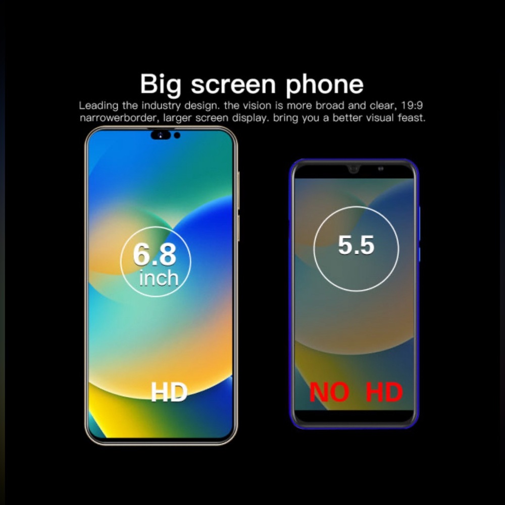 6.8 Inch 16GB+ 512GB Android Smart Phone 10 Core 5g Let Phone Global Edition - Picture 3 of 5